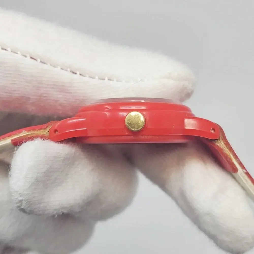 Vintage Disney X Lorus Minnie Mouse Red Plastic Watch